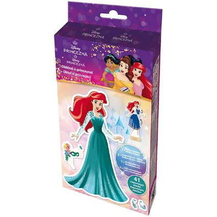 Picture of Magnetické obliekanie s maľovankou Disney Princezné