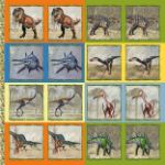 Obrázok z Pexeso v zošite Dinosaury