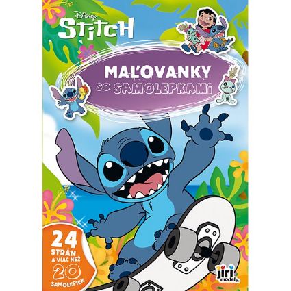Obrázok z Maľovanky A4 so samolepkami Stitch