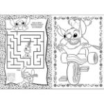 Obrázok z Maľovanky A4 so samolepkami Stitch