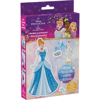 Obrázok z Magnetické obliekanie s maľovankou Disney Princezné