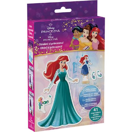 Obrázok z Magnetické obliekanie s maľovankou Disney Princezné